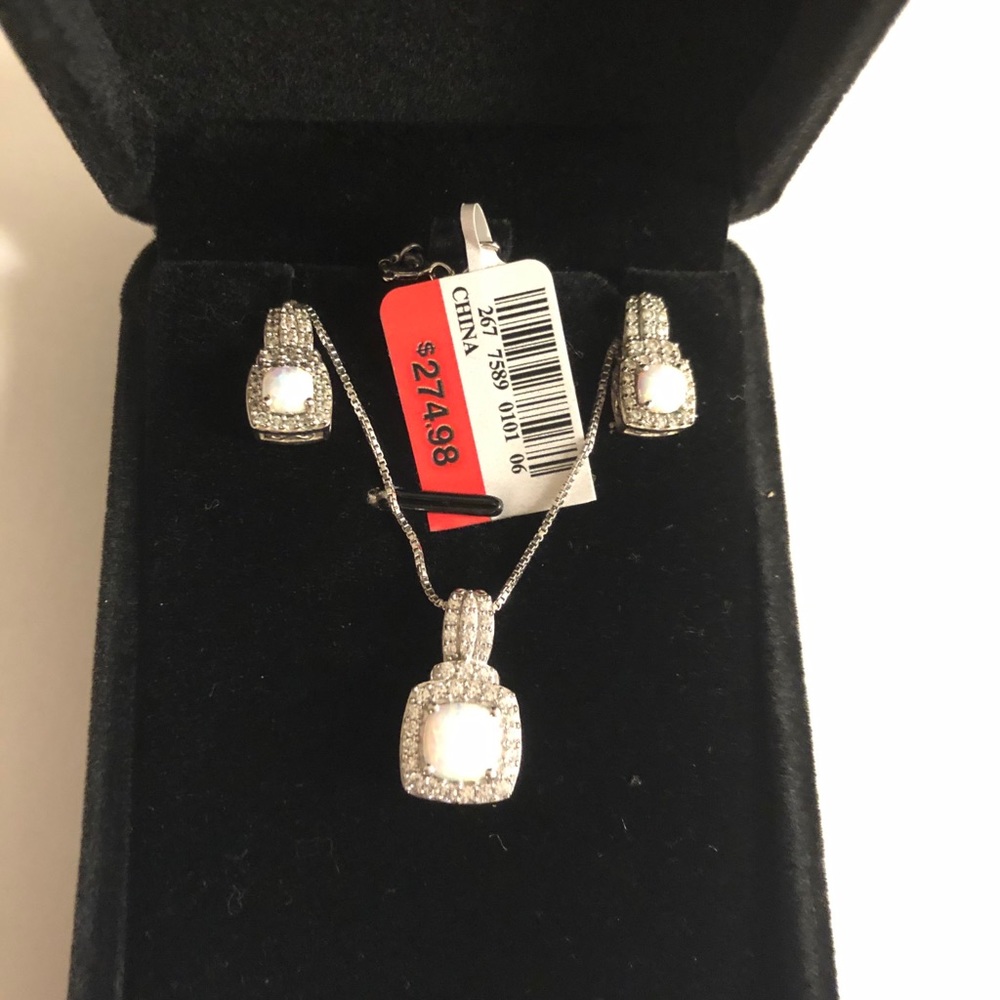 Created opal and cubic zirconia pure silve…